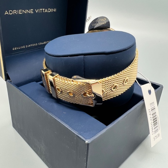 Adrienne  Vittadini Womens Diamond Watch main image 6